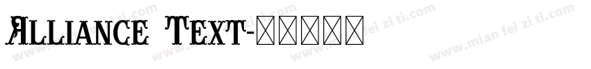 Alliance Text字体转换